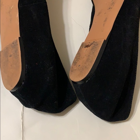 STEVE MADDEN Black Suede Pointy Toe Flats [SH-4] - Picture 7 of 8